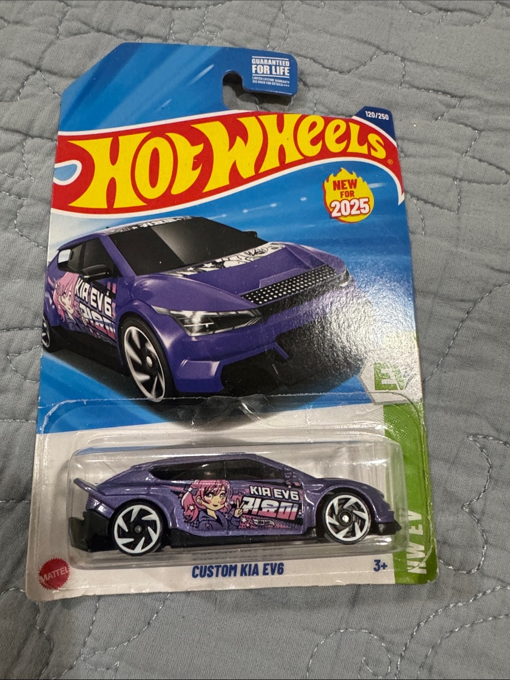 Hot Wheels Custom Kia EV6 Toy Car - Purple